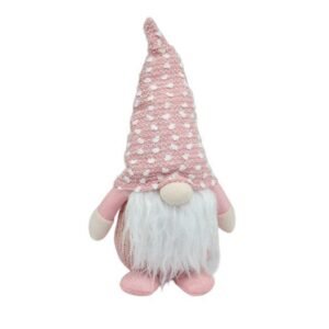 GNOMO ROSADO DE 34CM BIGOTES