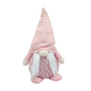 GNOMO ROSADO DE 40CM BIGOTES