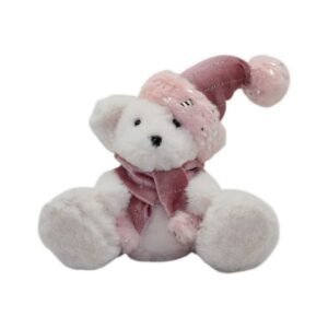 OSO SENTADO 17CM PALO DE ROSA