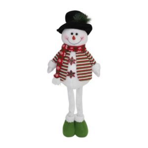 HOMBRE DE NIEVE PIERNAS LARGAS ROJO VERDE