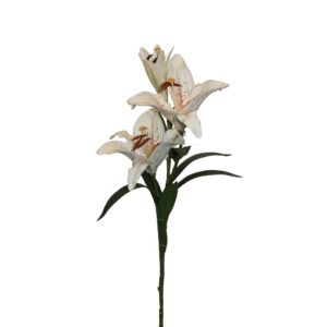 LIRIO GRANDE BLANCO HAPIADO ROJO 90CM