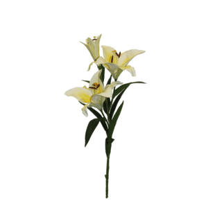 LIRIO GRANDE BLANCO AMARILLO 90CM