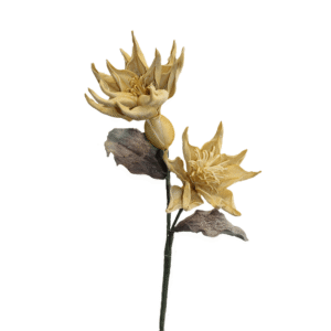 FLOR DE LOTO X 2 AMARILA 95CM