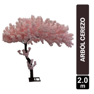 ARBOL CEREZO ARTIFICIAL 2MT DE 75 RAMAS ROSADO 200x200 CM
